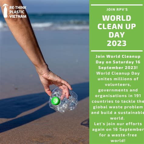World Clean Up Day 2023 Rethink Plastic Vn