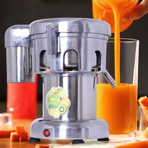 Extractor de jugo comercial de 370 W máquina exprimidora de acero