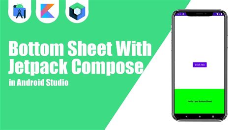 Bottom Sheet With Jetpack Compose In Android Studio Kotlin Jetpack