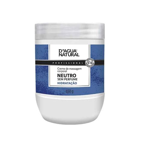 Creme de Massagem D agua Natural Neutro 650g Sofí Cosméticos