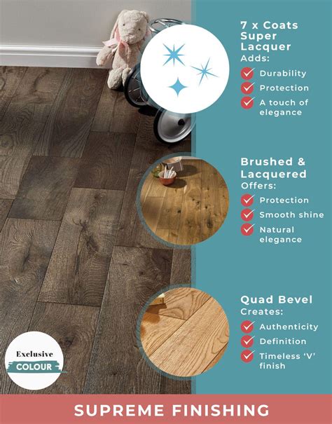 Manhattan Aged Cottage Oak Brushed Lacquered Engineered Wood Flooring