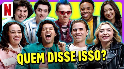 Elenco De Cobra Kai Brinca De Quem Disse Isso Netflix Brasil Youtube