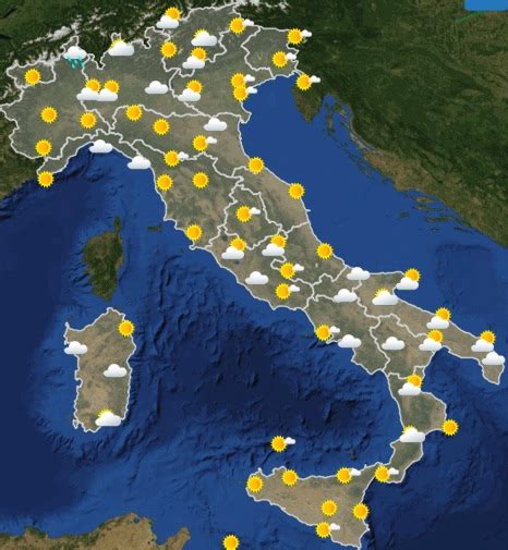 Meteo Italia Previsioni Del Tempo Di Oggi Sabato Giugno