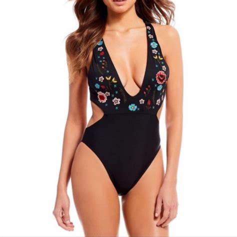 Gianni Bini Swim Gianni Bini Senorita Plunge One Piece Swimsuit Poshmark