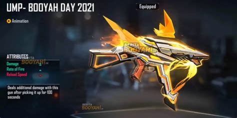 Bocoran Lengkap Evo Gun UMP Booyah Day 2021 Free Fire FF