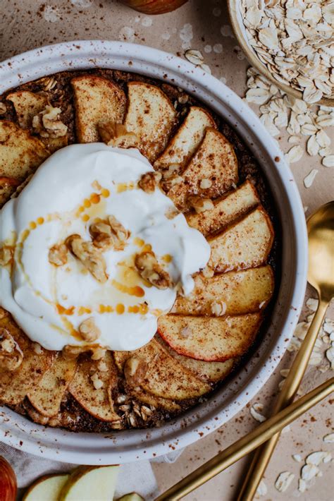 Gebakken Havermout Met Appel En Kaneel Uit De Oven Beaufood