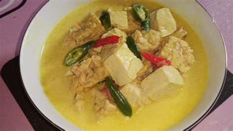 Rahasia Resep Sayur Tahu Santan Ala Warteg Dijamin Gurih Dan Creamy