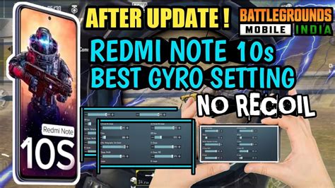 Redmi Note 10s Pubg Gyro Sensitivity Pubg Best Gyroscope Sensitivity