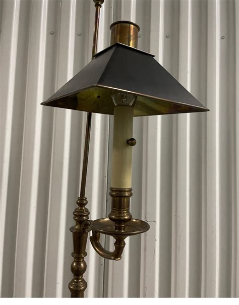 Chapman Brass And Tole Vintage Floor Lamp At 1stdibs