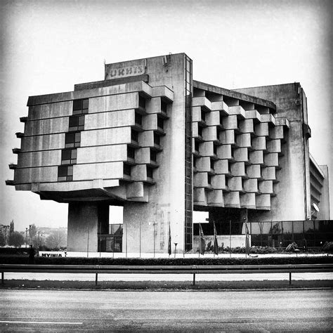 Hotel Forum In Cracow Poland 1980s Architecture Very Brutalist