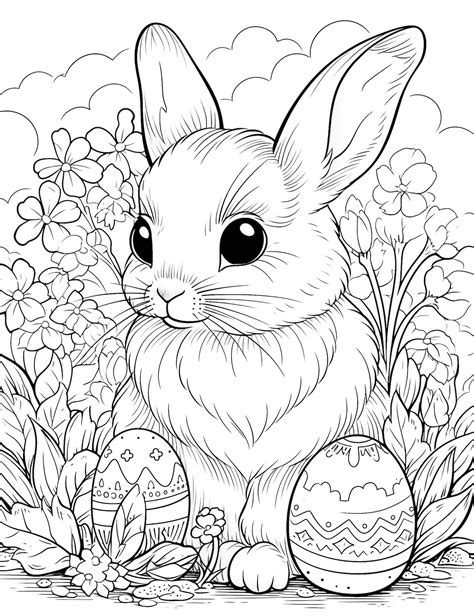 44 Cute Bunny Coloring Pages For Kids And Adults Our Mindful Life