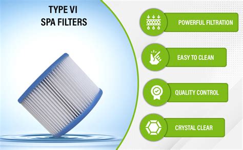 Amazon Volca Spares Hot Tub Filter Cartridge Size VI For Bestway Lay Z Spa Coleman