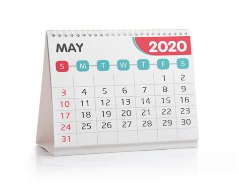 Premium Photo May 2020 Desktop Calendar