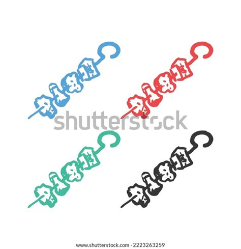 Grilled Doner Meat Kebab Icon Kebab Stock Vector Royalty Free