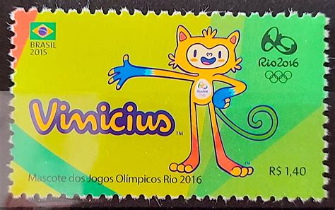 C 3539 Selo Olimpiadas Rio 2016 Mascote Vinicius 2015