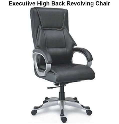 Leather Executive High Back Revolving Chair Black At Rs 3590 In Chandigarh