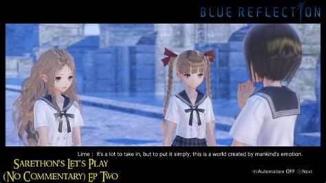 Lets Play Blue Reflection Blind Episode Two Ch2 Their Feelings