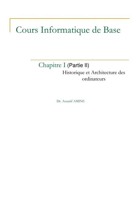 Pdf Cours Ib Chapitre I Partie Dokumen Tips