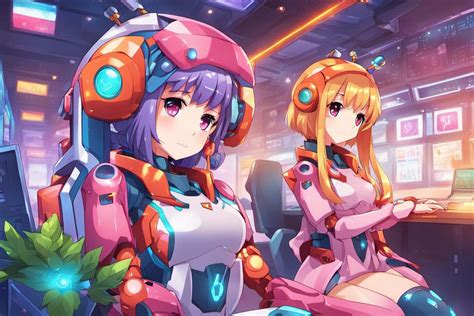 Cute Anime Robot Girls by Tunewater on DeviantArt