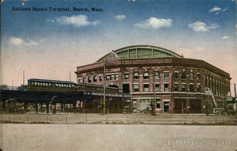 Sullivan Square Terminal Boston, MA Postcard