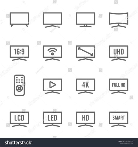 48,506 Tv icon outline Images, Stock Photos & Vectors | Shutterstock