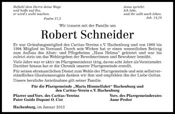 Traueranzeigen Von Robert Schneider Rz Trauer De