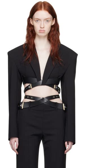 Dion Lee Black Constrictor Blazer