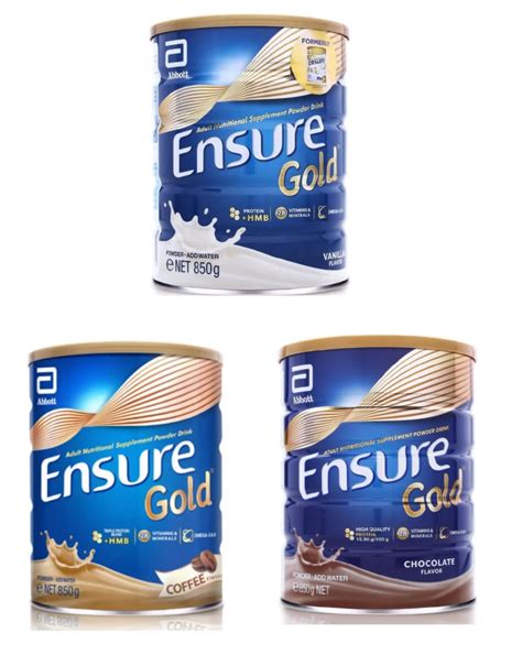 Ensure Gold Assorted Flavor Vanilla Chocolate Coffee Hmb G By