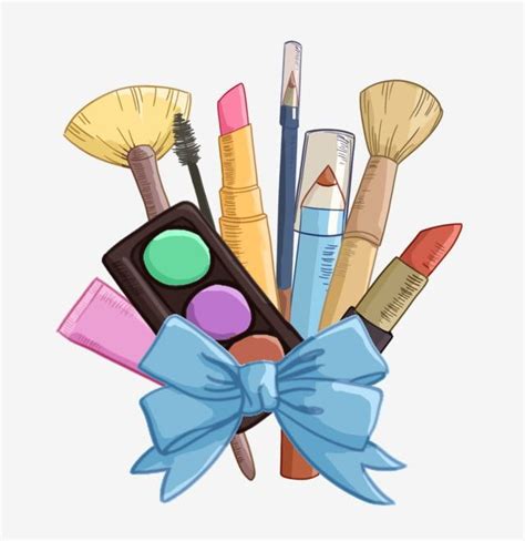 Ilustración De Cosméticos Maquillaje PNG y PSD