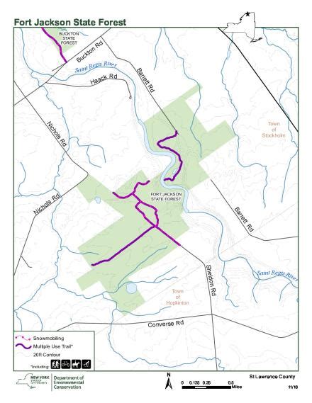 Fort Jackson State Forest Map - NYSDEC