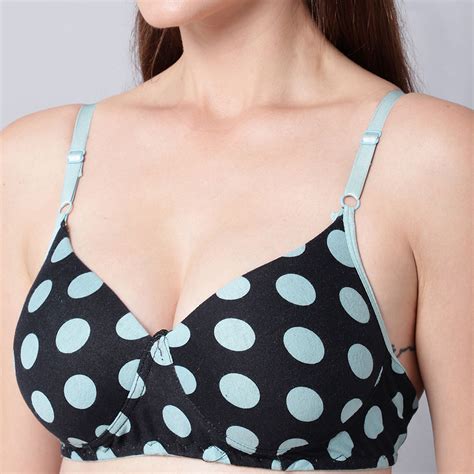 Prettycat Dotted Tshirt Bra Panty Lingerie Set Blue Buy Prettycat