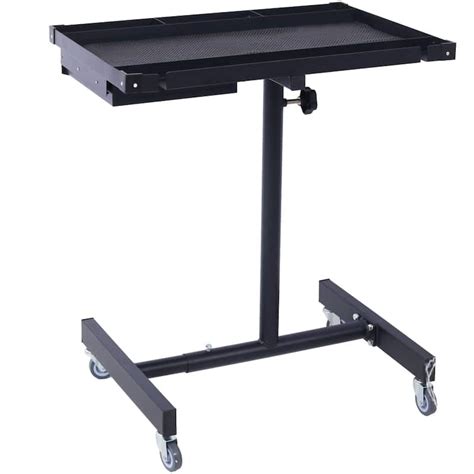 29 in. Heavy Duty Steel with Drawer Adjustable Height Work Table - Bed ...