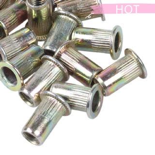 20pcs Flat Head Metric Steel M5 Blind Insert Rivet Nut Rivnut Shopee