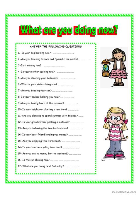 What Are You Doing Now English Esl Worksheets Pdf Doc