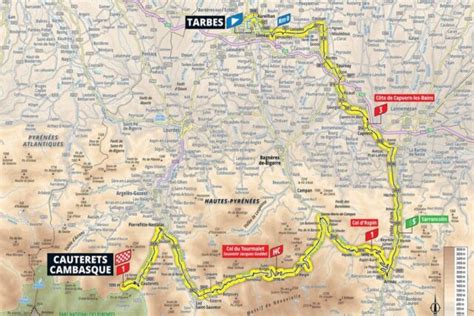 Carte Tour De France D Couvrez La E Tape Entre Tarbes Et