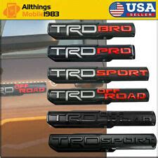 X Trd Pro Off Road Bro Sport Side Door Emblem Ubuy India