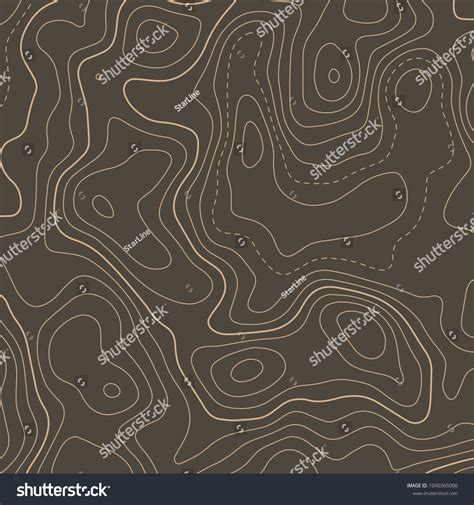 Topographic Contour Map Elevation Background Stock Vector (Royalty Free ...