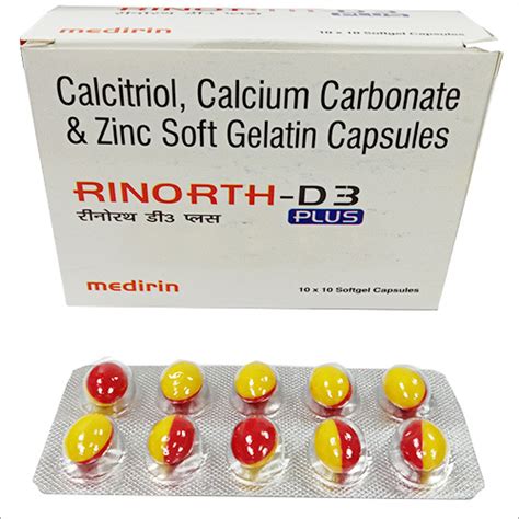 Calcitriol Calcium Carbonate And Zinc Soft Gelatin Capsule General