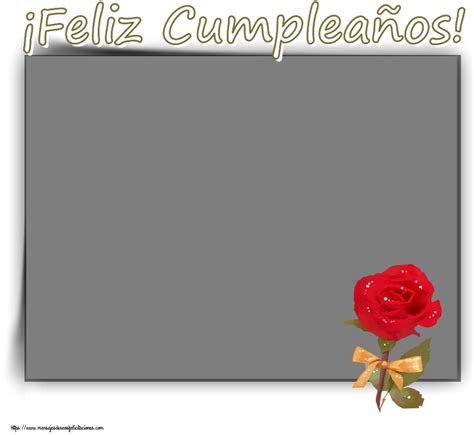 Felicitaciones Personalizadas De Cumplea Os Flores Foto Marco