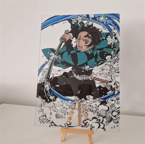 Personalized Manga Glass Custom Anime Glass Painting Anime Handmade Painting Custom Acrylic