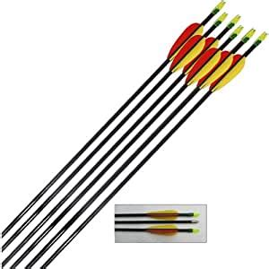 Hobby Sports Fibra De Vidrio Flechas 28 Pulgadas 72cm Para