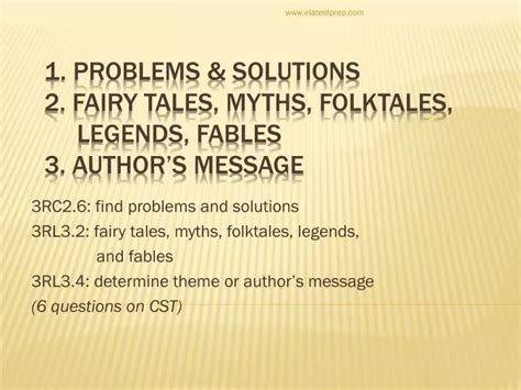 Ppt 3rc26 Find Problems And Solutions 3rl32 Fairy Tales Myths