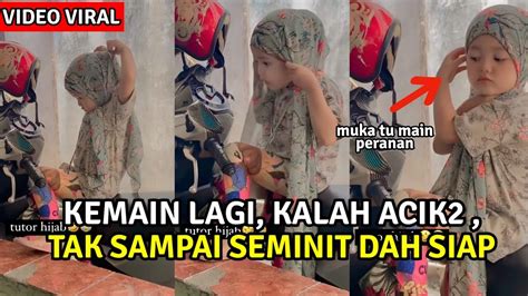 GELAGAT BUDAK SELAMBA PAKAI HIJAB CUIT HATI RAMAI YouTube