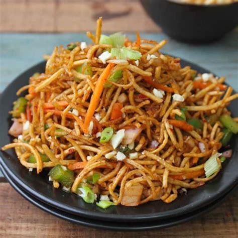 Chinese Bhel Recipe Crispy Noodle Chaat Fun Food Frolic