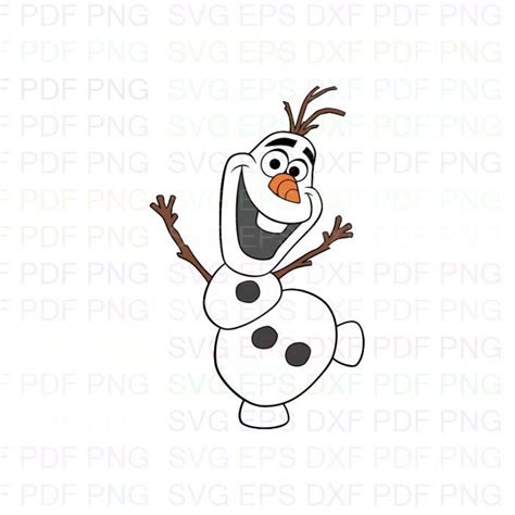 Frozen Olaf Dancing 4 Svg Dxf Eps Pdf Png Cricut Cutting Etsy