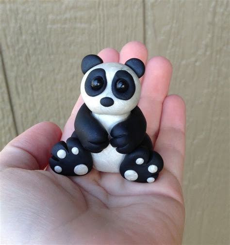 Polymer Clay Panda Cute Panda Manda Panda 4