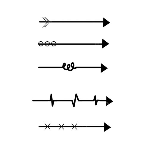 Various Style Of Arrows Set Arrow Collection Arrow Png Arrow Png