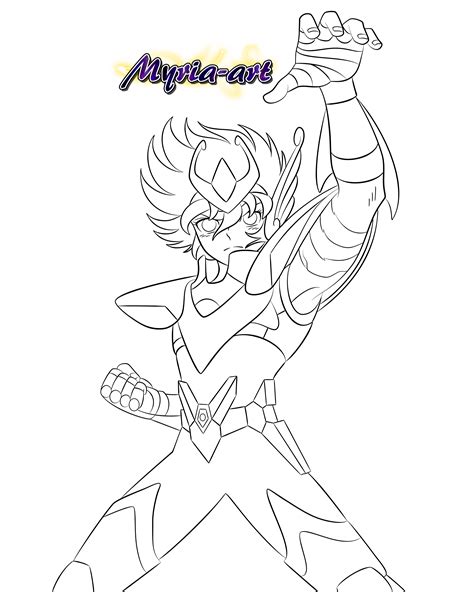 Desenhos Para Colorir Pintar E Imprimir Saint Seiya Caballeros Del