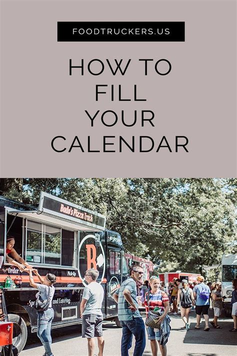 How To Fill Your Calendar Foodtruckersus Foodtruckersus Starting