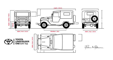 Toyota Landcruiser Fj40 Blueprint Land Cruiser Toyota Cruiser Toyota